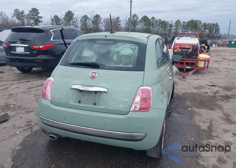 2012 Fiat 500 Lounge z USA, uszkodzony, nr VIN 3C3CFFCR0CT128100